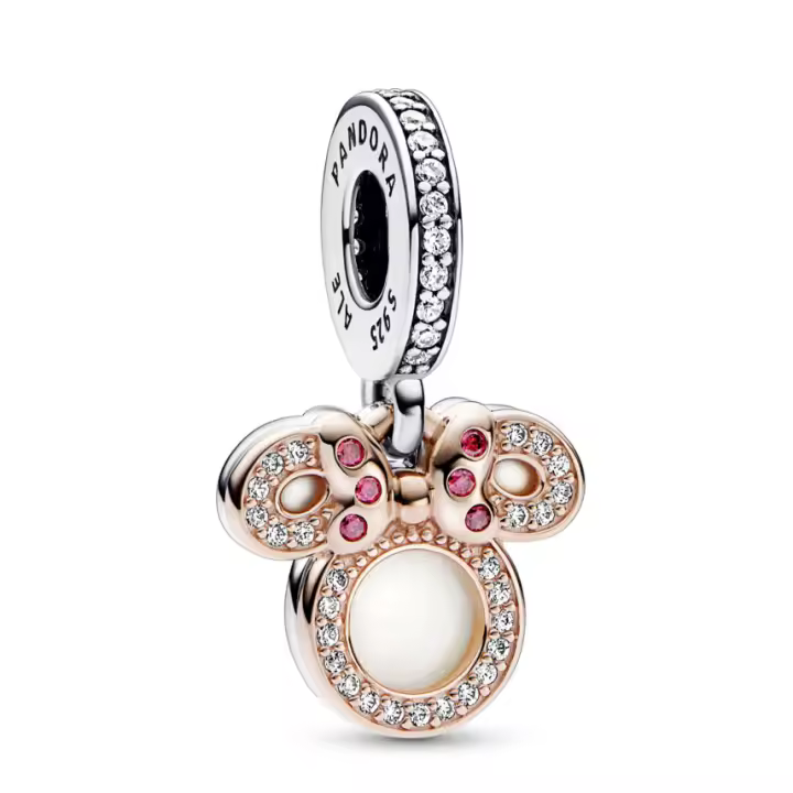 Pandora Charm Colgante Doble Silueta Minnie Mouse de Disney 782615C01 , para Mujer - 1