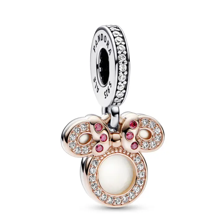 Pandora Charm Colgante Doble Silueta Minnie Mouse de Disney 782615C01 , para Mujer - 1