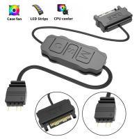 Cable De Extensión ARGB 5V 3PIN a SATA Para Controlador RGB Sync De Ventilador De PC Color Negro Material ABS Tamaño 46x22x9.5mm - details 11