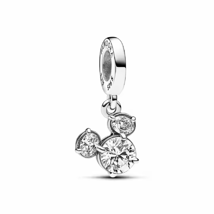 Charm colgante Pandora Silueta cabeza brillante de Mickey Mouse de Disney - 1