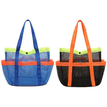 Bolsa De Playa De Malla Para Juguetes Y Accesorios Plegable