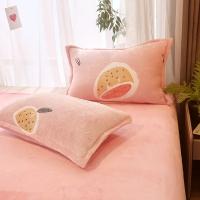 Funda De Almohada De Flannel Fleece Suave Y Cálida Impresión Reactiva 48x74cm Cubierta De Almohada De Coral Fleece Para Hogar Y Hotel - details 9