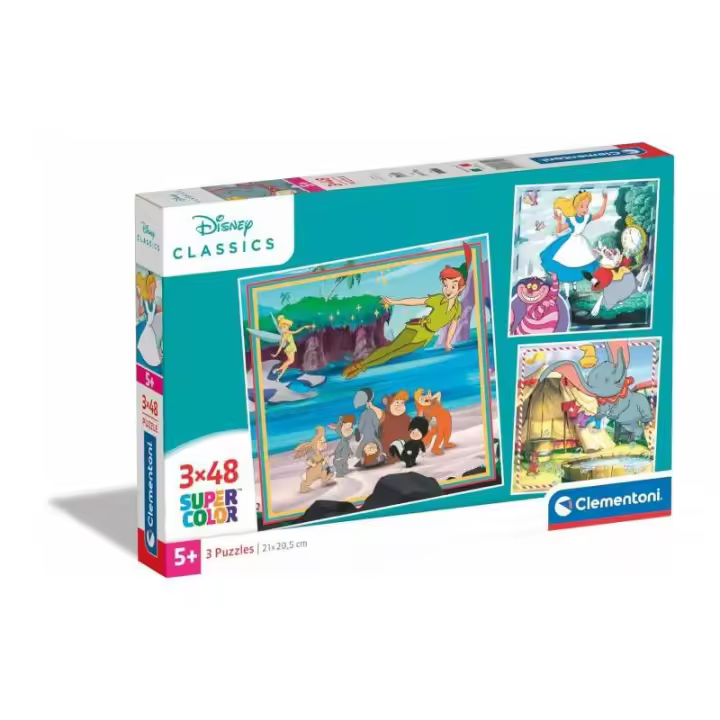 PUZZLE 3X48 PIEZAS CLASICOS DISNEY DE CLEMENTONI - 1