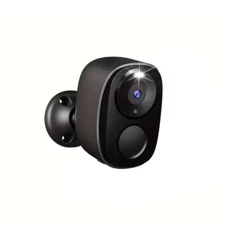 Cámara de Seguridad Exterior Inalámbrica AntCctv 2K con Foco - Alimentada por Batería, Conectividad WiFi, Visión Nocturna a Color, Detección de Movimiento AI y PIR, Audio Bidireccional, Impermeable, Negra - 1