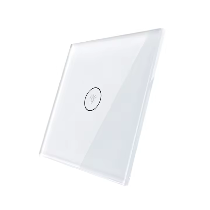 LEDBOX Frontal 1x cristal blanco, 1 botón. , Regulación 0-10V - 1