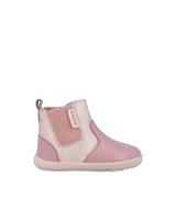 Garvalín botas de piel respetuosas para niña con cremallera lateral color rosa y con forro borreguito mod. 241304-B159FB - details 3