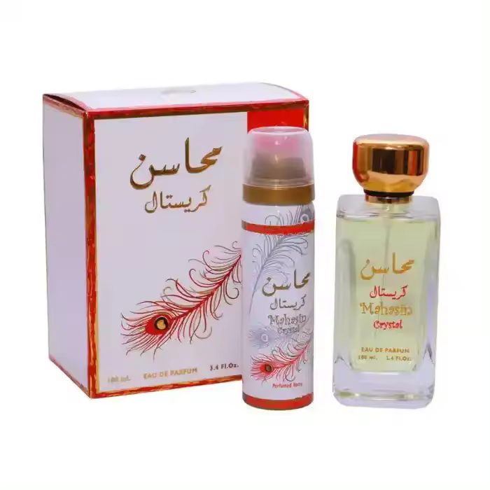 Perfume Mujer Lattafa Mahasin Crystal EDP 2 Piezas - 1