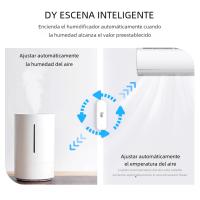 Sensor Inteligente De Temperatura Y Humedad ZigBee/WiFi Tuya Batería Poderada Para Seguridad Doméstica Compatible Con Alexa Y Google Home - details 2