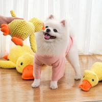 Juguete De Peluche Para Perro Tamaño 3 Compañero De Sueño Pato Resistente a Mordidas Alivio Del Estrés Masticar Dientes Sonido Relajante Para Mascotas - details 11