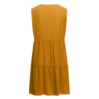 Vestido De Verano Para Mujer Estilo Casual Color Sólido Vestido Sin Mangas Cuello En V A-Line Largo Mini Polyester - details 34