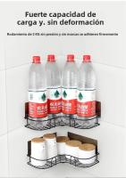 Estante De Baño Montado En La Pared Esquina Organizador De Cosméticos Soporte Para Shampoo Cesta De Drenaje De Showers De Hierro Estante De Almacenamiento Para El Baño - details 2