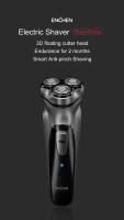 ENCHEN máquina de afeitar eléctrica Blackstone para hombre, afeitadora rotativa con cuchilla flotante 3D, lavable, recargable por USB, tipo C, PLATA - details 0