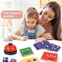 Cudos de construcción con expresiones, juego de combinación de Bloques que CAMBIO DE Cara, Juego para preparar El Pensamiento Lógico - details 1