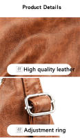 Mochila De Viaje Para Mujer En Cuero PU Lavado Bolsa De Hombro Escolar Bandolera 2024 Capacidad De 20-35 Litros Estilo Casual - details 16
