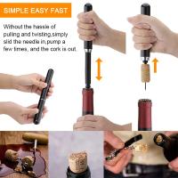 Abreventanas De Vino Y Champán En Acero Inoxidable Con Agujas Punzantes Para Sacar Tapas De Vino Eco-amigable Para Cocina Y Bar - details 2