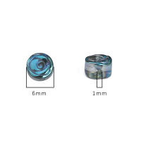 10pcs Hileras De Cuentas De Vidrio Coloreadas Con Espalda De Rosa Accesorios Para Hecho a Mano Pulseras Y Collares DIY - details 3
