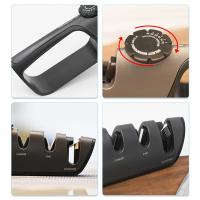 Afilador de Cuchillos Profesional de Acero al Tungsteno - 3 Etapas para Afilado Perfecto, Base Antideslizante, Ideal para Cuchillos de Cocina, Tijeras y Herramientas - Color Negro - details 4