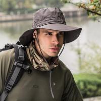 Gorro De Pesca Unisex Para Exteriores Protección Solar Con Cordón Y Cola De Mosca Militar Sombrero De Verano Con Protección UV - details 12