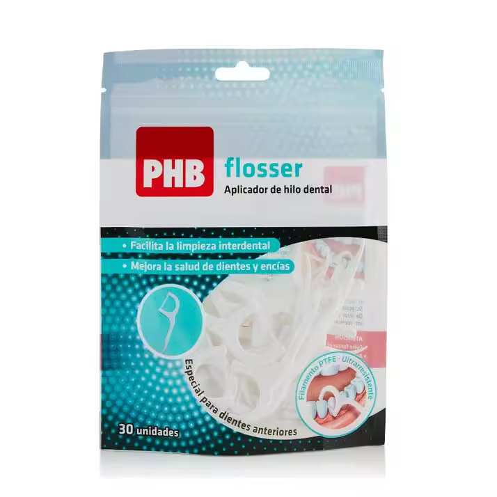 Phb Flosser Aplicador Hilo Dental 30 un - Fácil de Usar - 1