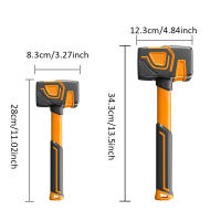 Martillo De Goma Multifuncional Para Trabajadores De La Construcción Herramienta Manual Profesional Para Pavimentación Y Percusión - details 8