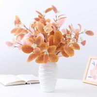 Flores Artificiales Rosa Y Hojas De Eucalipto De Seda Para Decoración De Interior En Sala De Estar Arreglo DIY Para Bodas Y Fiestas En Casa - details 3