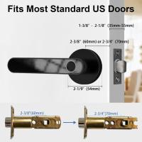 Cerradura de Huella Dactilar para Puerta - Inteligente Biometrica con Combinacion de Teclado, Bluetooth APP y Llave para Dormitorio Casa Hotel Oficina Apartamento (Negro) - details 6