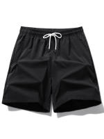 Shorts De Playa Para Hombre Ropa Casual De Verano Material Poliéster Estilo Sólido Talla Adecuada Para Primavera Y Verano - details 6