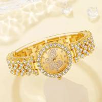 Reloj De Mujer Con Dial De Mariposa Diseño De Marca Reloj De Cuarzo De Lujo Con Pulsera De Acero Y Diamantes Para Mujer - details 2