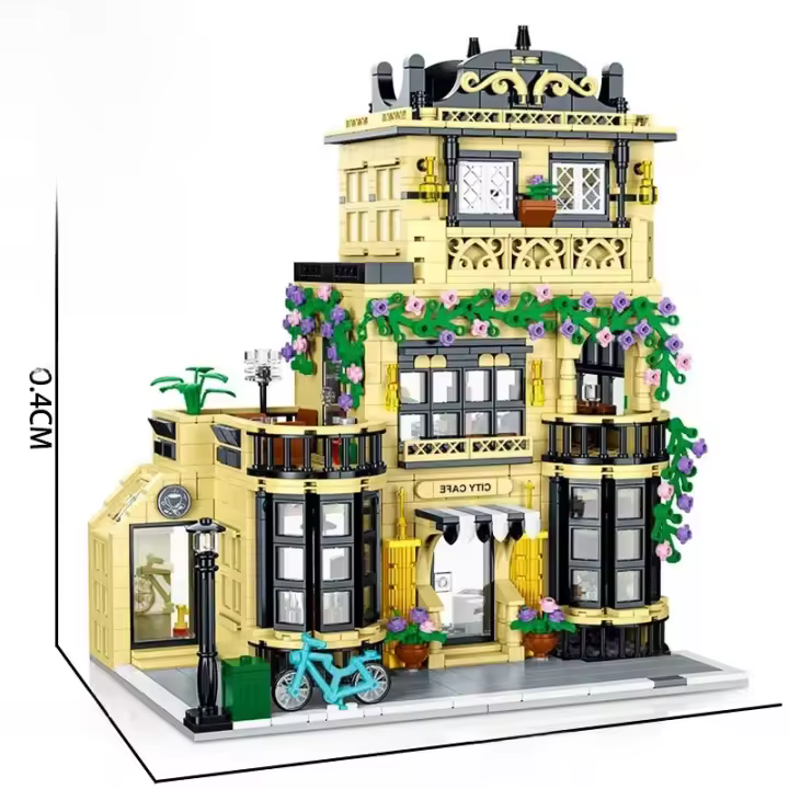Bloques De Construcción Para Adultos Y Niños 1443 Piezas Modelo De Café Y Restaurante Creativo MOC Para Juegos De Mesa Y Cumpleaños - 1