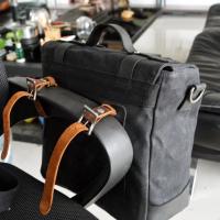 Bolsas De Sillín Para Motocicleta Negras Impermeables De Lona Con Cera De Aceite Bolsas Laterales Para Motocicleta Equipaje De Herramientas - details 14