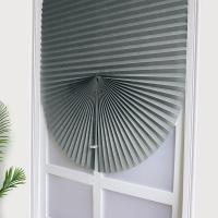 Cortinas De Blackout Mitad Con Plisadas Autoadhesivas Para Cocina Baño Balcón Ventanas De Coffee/Office Cortinas Romanas De Tela Para Ventanas De Skylight - details 16