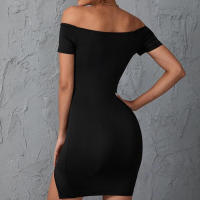 Vestidos Casual Para Mujer Verano Ajustados Hombros Descubiertos Suelto Silueta Bodycon Mini Vestido Trabajo Fiesta Club - details 3
