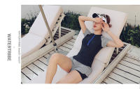 Traje De Baño Deportivo Para Mujer Dos Piezas Con Fondo De Pies Cortos Y Chaleco Protector Solar Y Anti-UV Para Spas Y Natación - details 5