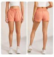 Shorts Deportivos Para Mujer Yoga Fitness Cintura Alta Holgados Tres Cuartos Elásticos Quick-Drying Transpirables Antiglareantes - details 20