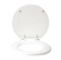 Tapa del baño plástico de diseño blanco Simple, 35x41x5 cm,cubierta suave para asiento de baño, reemplazo antibacteriano unido, cubierta extraíble. - details 0