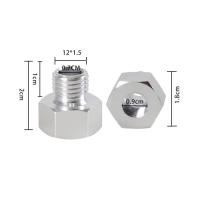 Adaptador De Conector Para Sensor De Presión De Aceite De Motor M12x1.5 a 1/8 NPT Con Washer M16x1.5 a 1/8 NPT Para LS Swap - details 17