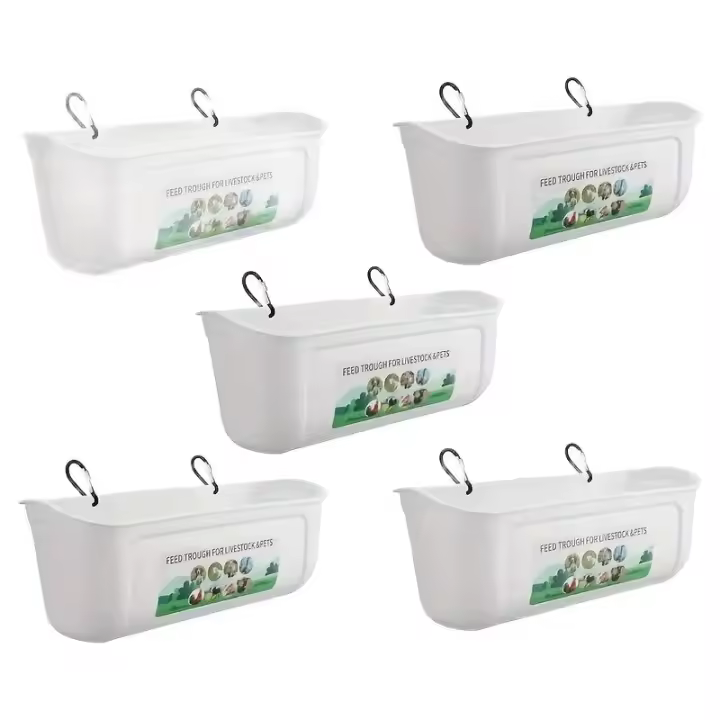 KEMORELA Alimentos Y Agua Para Pollos Gran Capacidad Con Clip Para Pato Y Pollo 4.5 Cuartos Suministros Para Ganado - 1