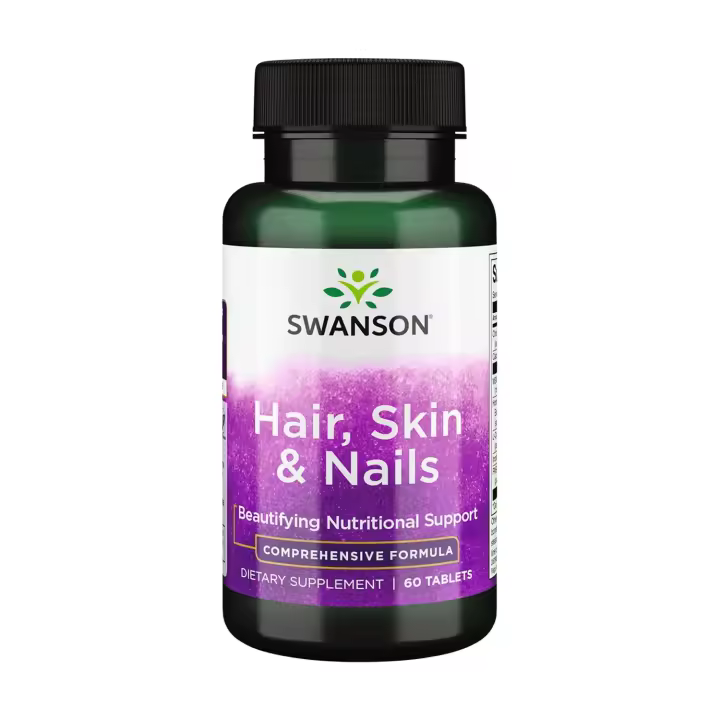 Pelo piel uñas 60 tabletas  Swanson - 1