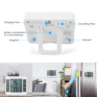 Termómetro Digital Inalámbrico Para Nevera Con Alarma Auditiva Sensor Para Interior Y Exterior Medidor De Temperatura Para Congelador - details 5