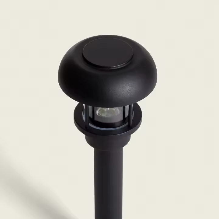 Ledkia Baliza de Pie Exterior Aluminio 50cm Graham Negro - 1