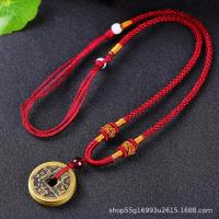 Colgante De Encanto Con Moneda De Cobre Para Atrair Dinero Feng Shui Para Hombres Y Mujeres Protección Contra Espíritus Malos - details 2
