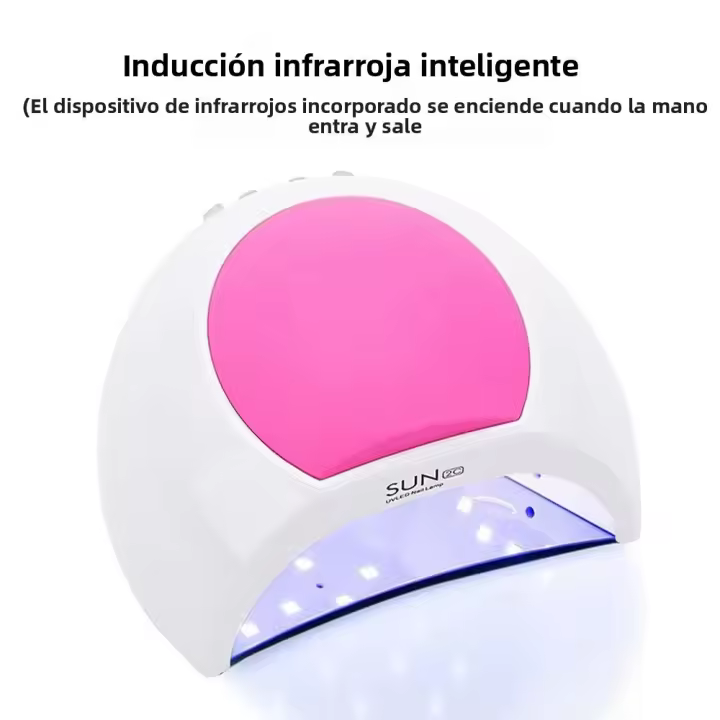 YIKOOLIN Lámpara LED UV Para Uñas 48W Secador Profesional De Polvo De Gel Con 4 Tiempos Y Sensor Automático Para Uso En Hogar Y Salon - 1