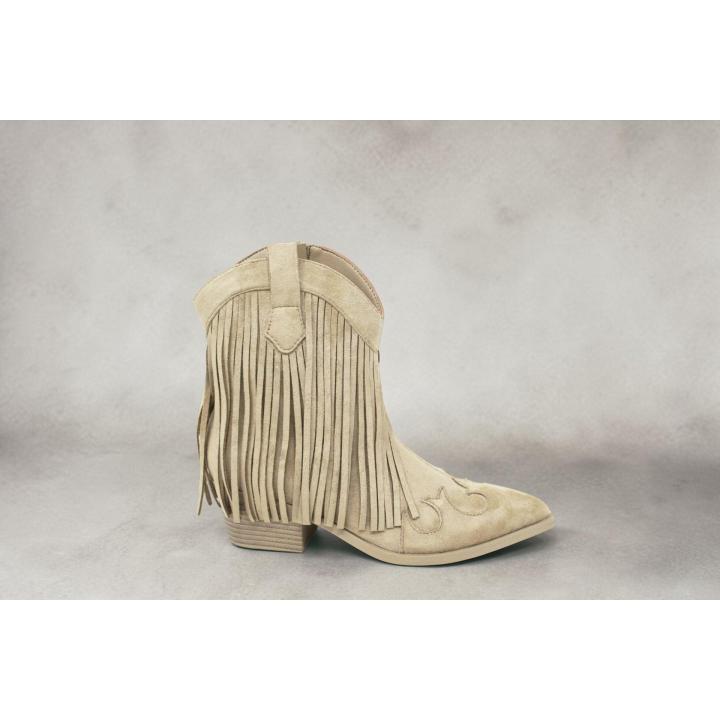 Botas Cowboy con Flecos - Disponibles en Camel, Marrón Chocolate y taupe ref: 20191