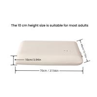 Almohada De Memoria Suave De Recuperación Lenta De 6 Cm 8 Cm Y 10 Cm En Color Sólido Calidad Hotelera Soporte Y Rebote Lentos - details 2