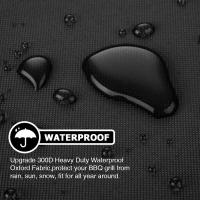 Funda para Barbacoa Impermeable,Anti-Viento/Anti-Polvo/Anti-Humedad, Resistente al Desgarro/Agua/Lluvia/Nieve/Sol, 145x61x117cm Negro - details 2