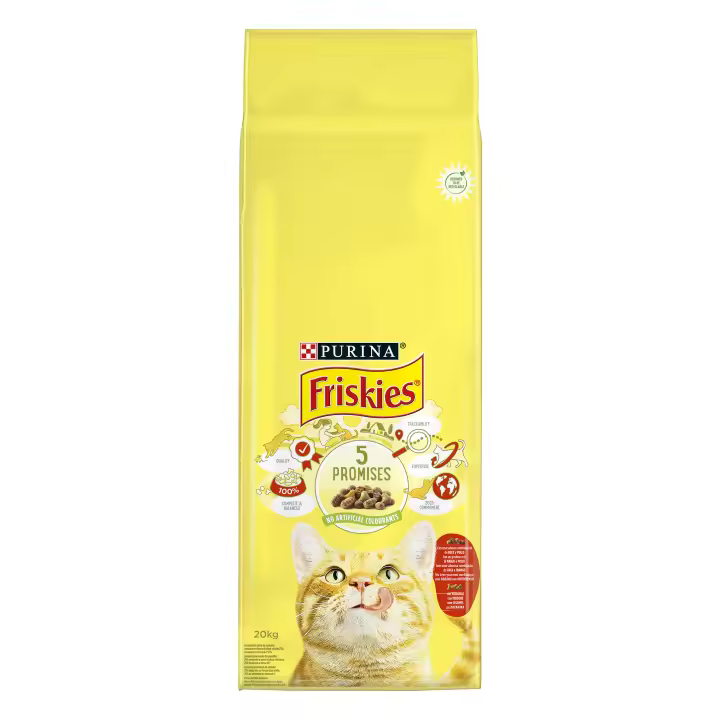 FRISKIES Cat ADULT Buey/Hgd/Verd 20kg - 1