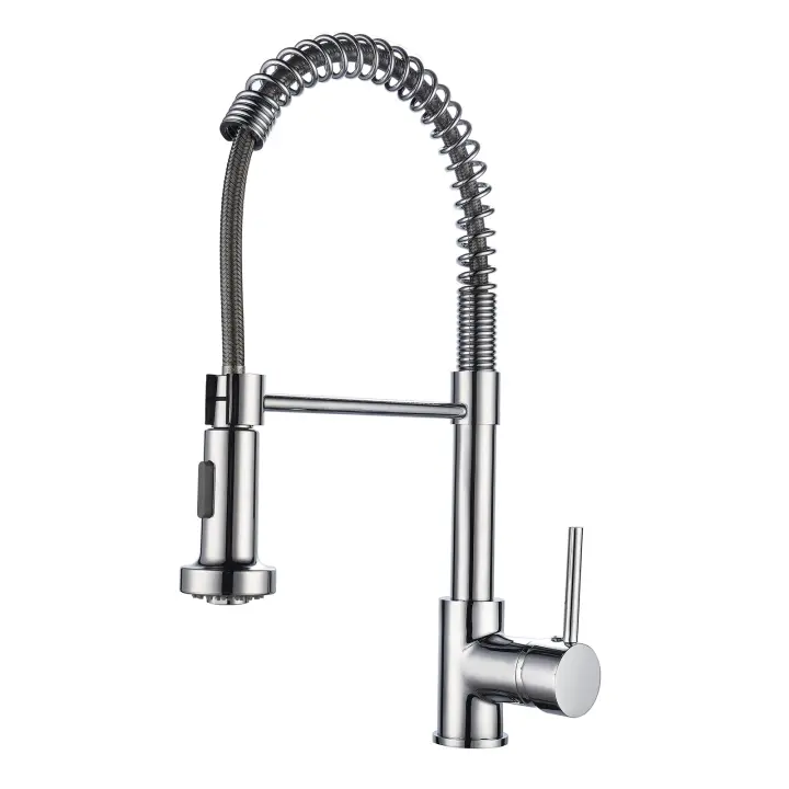 K2O Grifo de Cocina K2O Dock 27x5x41cm Grifo Monomando con Muelle, Caño Giratorio 360° y Extraíble, Agua en 2 Funciones - 1