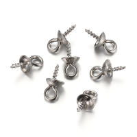 50pcs Pinzas De Acero Inoxidable Para Colgantes Y Encantos Capas De Bolas Perforadas Conector Para Joyería DIY - details 4