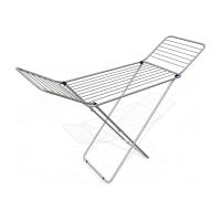 Tendedero universal de acero en forma de X con alas plegables, espacio de secado extra grande, compacto y fácil de guardar, tamaño desplegado 52x102 cm - details 1