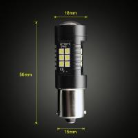 2Pcs 1156 BA15S P21W LED BAU15S PY21W BAY15D Lámpara De Auto 1157 P21/5W R5W 21pcs 3030SMD Luz LED Para Coche 12V - 24V Universal - details 8